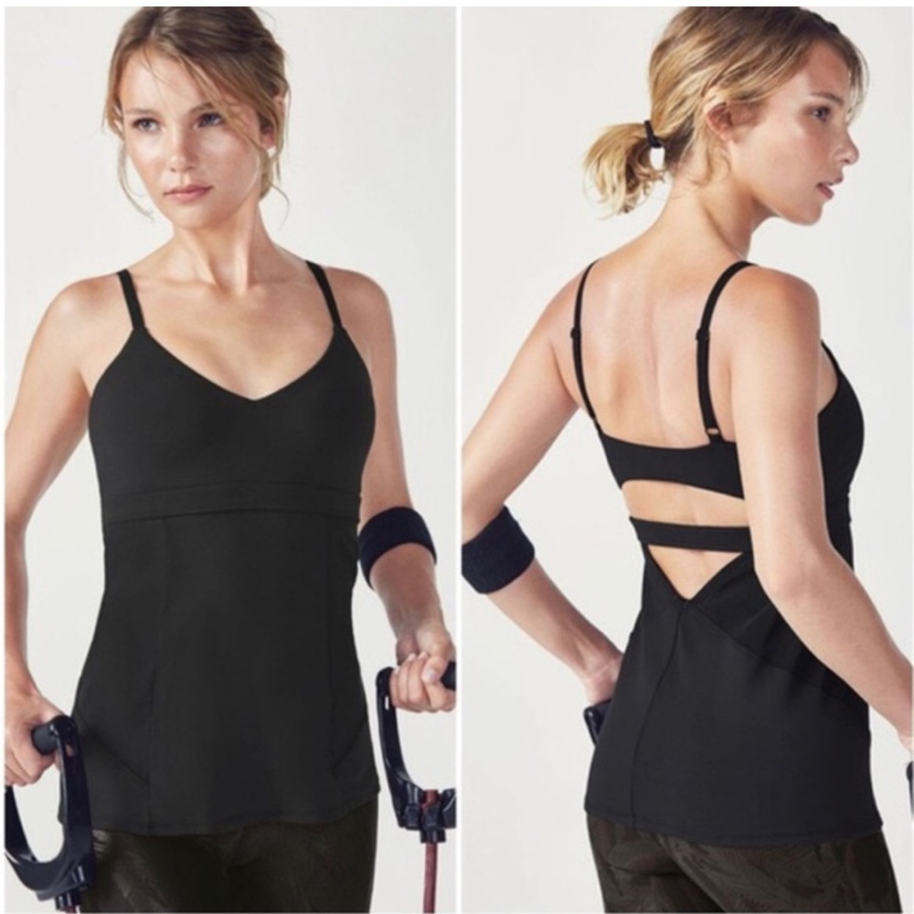 Demi Lovato x Fabletics black athletic tank top